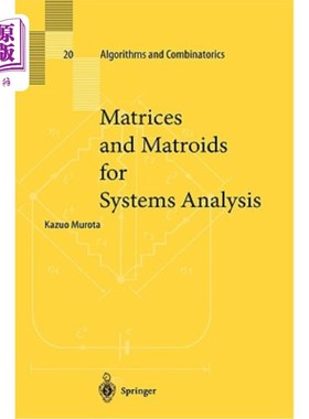 海外直订Matrices and Matroids for Systems Analysis 系统分析的矩阵与拟阵