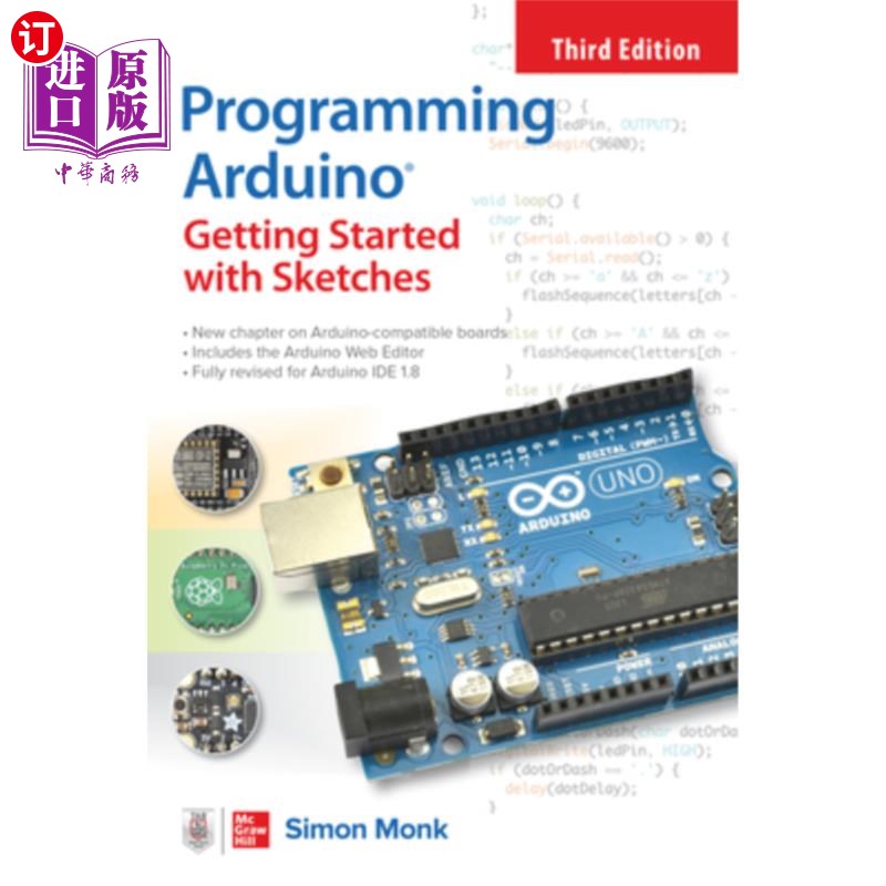 海外直订Programming Arduino: Getting Started with Sketches, Third Edition Arduino编程:草图入门，第三版