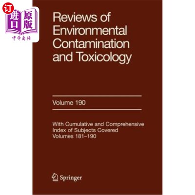 海外直订Reviews of Environmental Contamination and Toxicology 190 环境污染与毒理学综述