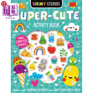 海外直订Shiny Stickers Super-Cute Activity Book 闪亮贴纸超可爱活动书