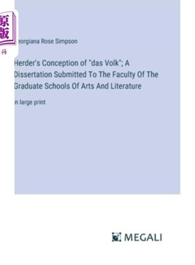 海外直订Herder's Conception of 