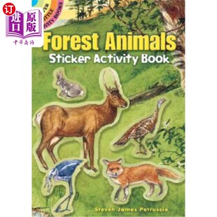 海外直订Forest Animals Sticker Activity Book [With Stickers] 森林动物贴纸活动手册[贴纸]
