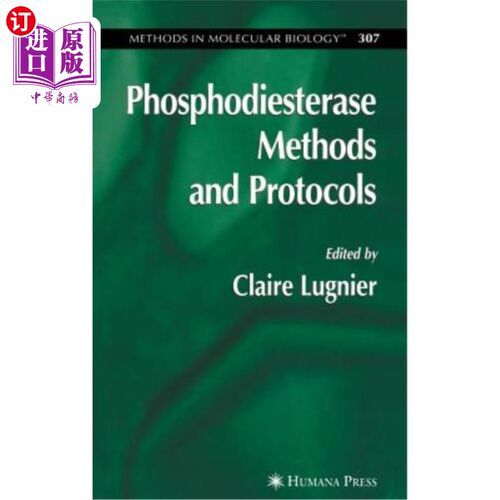 海外直订医药图书Phosphodiesterase Methods and Protocols 磷酸二酯酶方法和规程