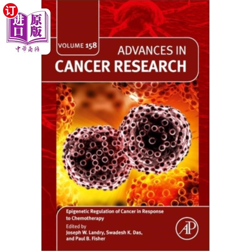 海外直订医药图书Epigenetic Regulation of Cancer in Response to Chemotherapy: Volume 158 癌症对化疗反应的表观遗传调
