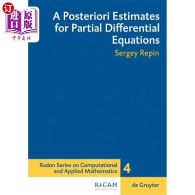 海外直订A Posteriori Estimates for Partial Differential Equations 偏微分方程的后验估计