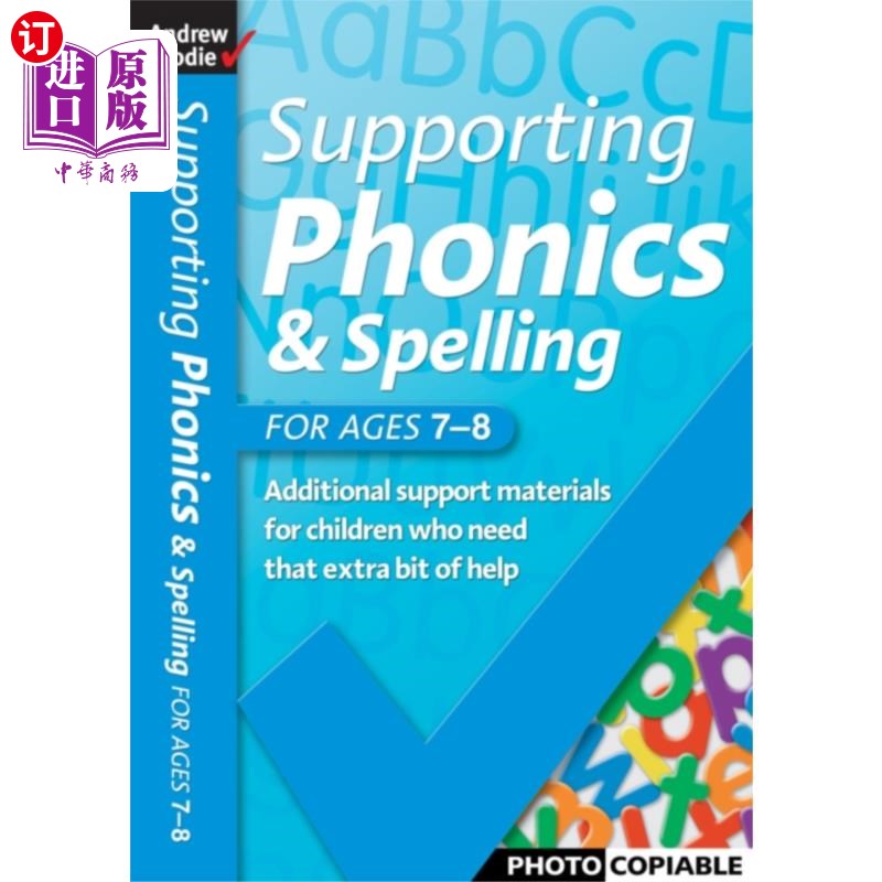 海外直订Supporting Phonics and Spelling for ages 7-8 支持7-8岁儿童的拼读和拼写
