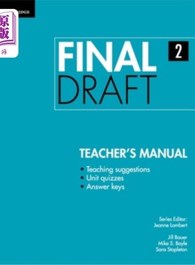 海外直订Final Draft Level 2 Teacher's Manual 二级教师手册终稿