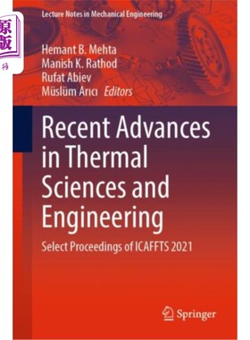 海外直订Recent Advances in Thermal Sciences and Engineer... 热科学与工程新进展