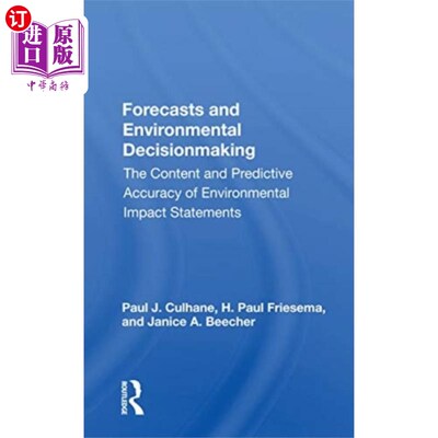 海外直订Forecasts and Environmental Decisionmaking 预测和环境决策