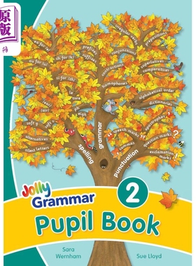 快乐语法2 学生用书 手写体字母 英式英语版 Jolly Grammar 2 Pupil Book In Precursive Letters 英文原版进口【中商原版】