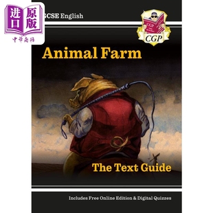 GCSE Guide 英国原版 New 动物农场 预售 英语文学指南 English CGP教辅 Farm Animal Text 中商原版 新版