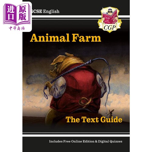 英国原版CGP教辅 New GCSE English Text Guide Animal Farm 新版GCSE 英语文学指南 动物农场【中商原版】