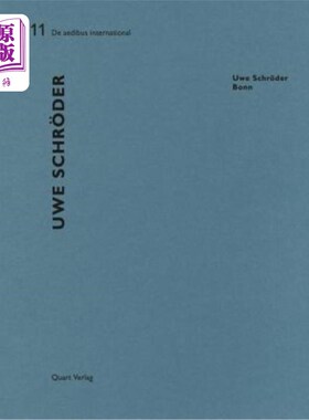 海外直订Uwe Schr?der: de Aedibus International 11 乌维·施罗德der: de Aedibus International 11