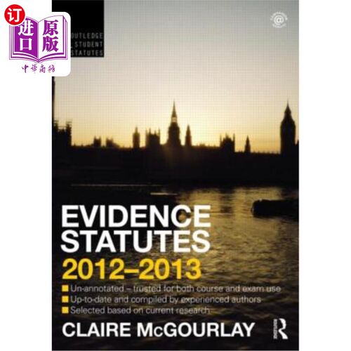 海外直订Evidence Statutes 证据法规