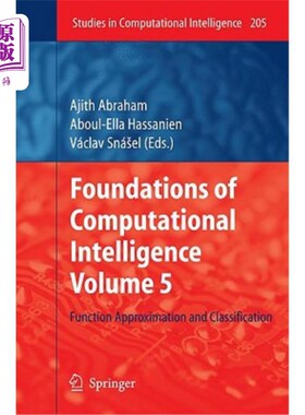 海外直订Foundations of Computational Intelligence Volume 5: Function Approximation and C 计算智能基础第5卷：函数逼