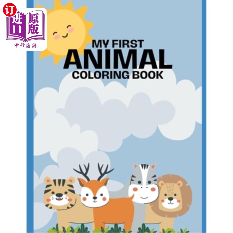 海外直订My First Coloring Book: Animals 我的第一本涂色书:动物