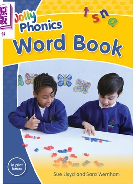 快乐自然拼读单词书 印刷体 Jolly Phonics Word Book In Print Letters 英文原版 英语教学课堂听写 拼读练习【中商原版】