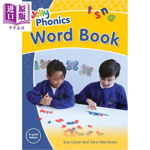 快乐自然拼读单词书 印刷体 Jolly Phonics Word Book In Print Letters 英文原版 英语教学课堂听写 拼读练习【中商原版】