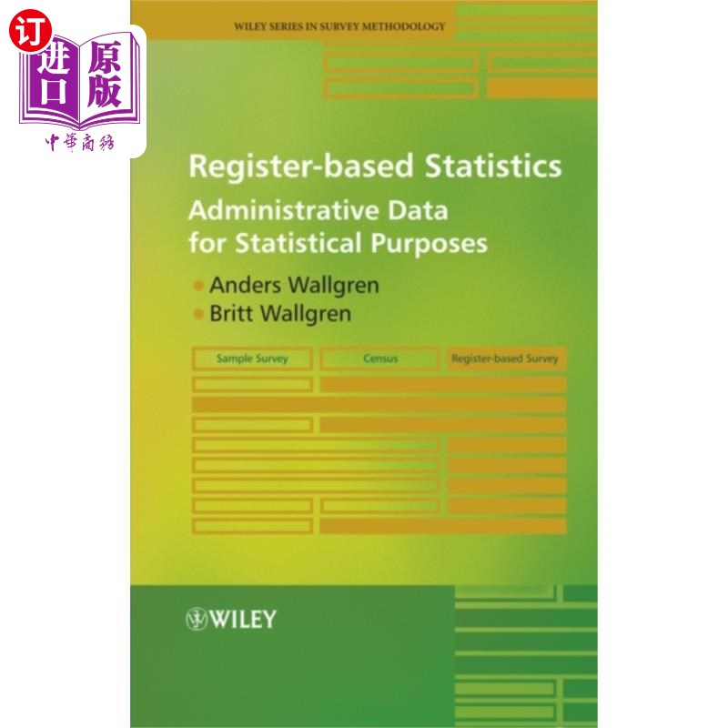 海外直订Register-based Statistics - Administrative Data ... 基于寄存器的数据