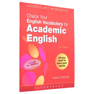 Check Your Vocabulary for Academic English 检查你的学术英语词汇 Bloomsbury 英文原版 英语词汇学习