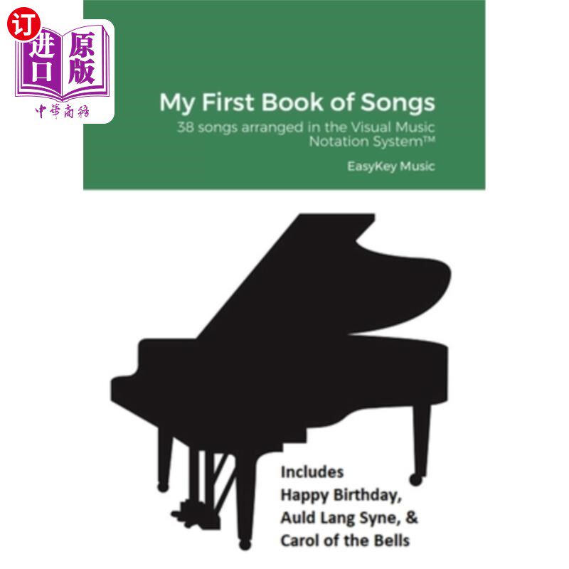 海外直订My First Book of Songs: 38 songs arranged in the Visual Music Notation System(TM 我的第一本诗经:用视觉音乐