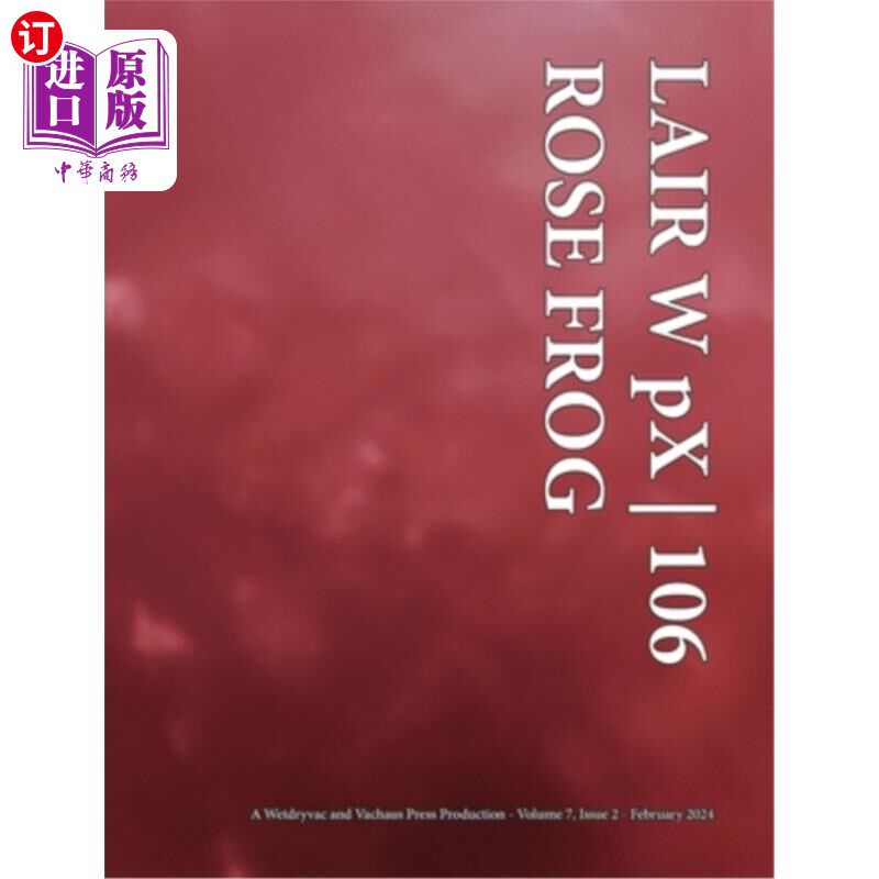 海外直订LAIR W pX 106 Rose Frog 巢穴W pX 106玫瑰蛙