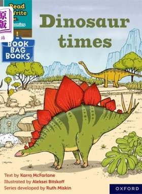 海外直订Read Write Inc. Phonics: Grey Set 7 Book Bag Boo... Read Write公司自然拼读:灰色套装7书袋书12恐龙时代
