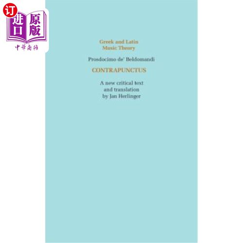 海外直订Contrapunctus Counterpoint Contrapunctus对位