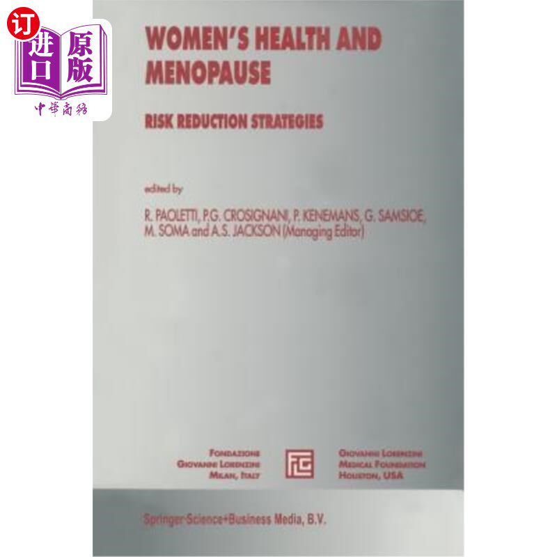 海外直订Women's Health and Menopause: Risk Reduction Strategies 《妇女健康和更年期:减少风险战略》