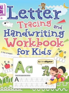 海外直订Letter Tracing and Handwriting Workbook for Kids 儿童字母描摹和书写练习册