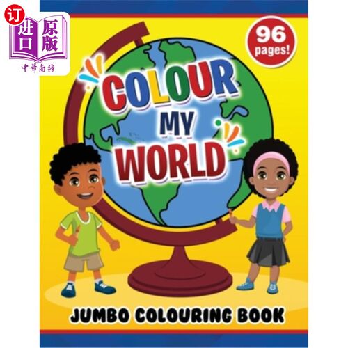 海外直订Colour My World Jumbo Colouring Book 给我的世界涂上颜色