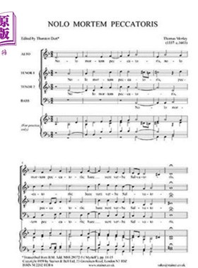 海外直订Nolo mortem peccatoris 别卡托里斯号