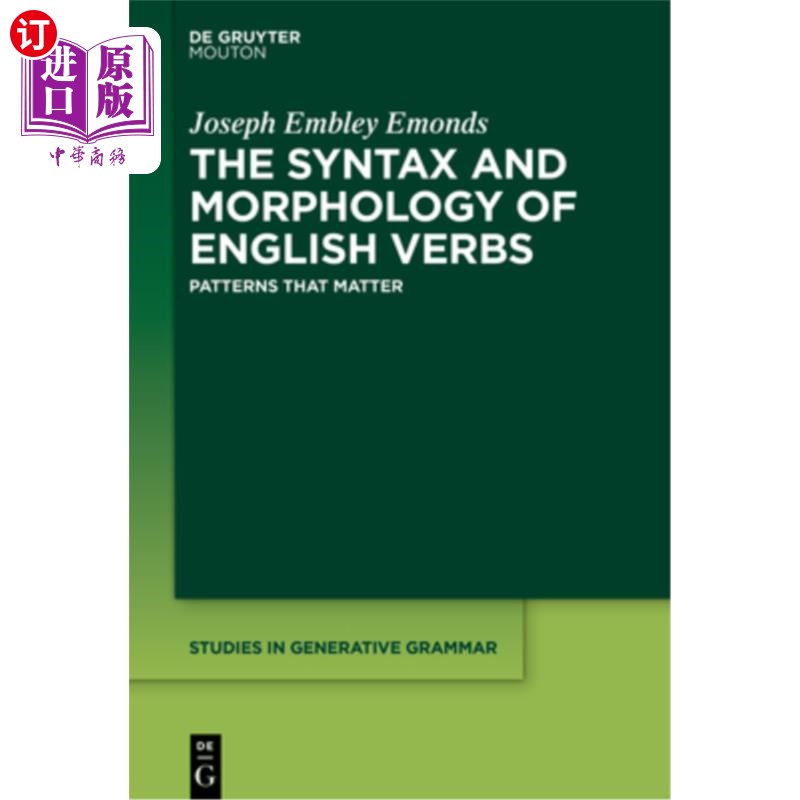 海外直订The Syntax and Morphology of English Verbs 英语动词的句法和形态:重要的模式