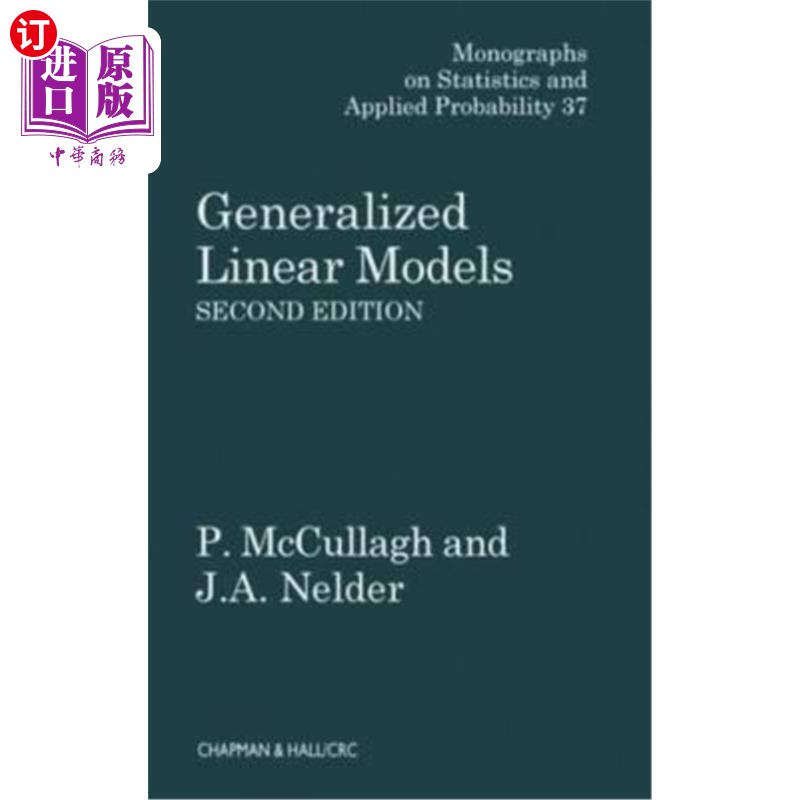 海外直订Generalized Linear Models 广义线性模型