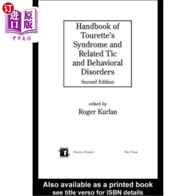 海外直订医药图书Handbook of Tourette's Syndrome and Related Tic and Behavioral Disorders 图雷特综合征及相关抽动和行
