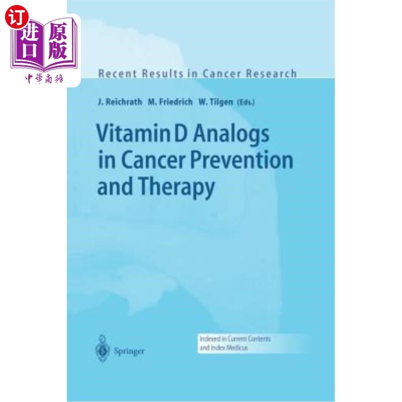 海外直订医药图书Vitamin D Analogs in Cancer Prevention and Therapy 维生素D类似物在癌症预防和治疗中的应用