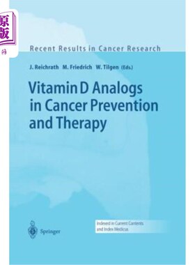 海外直订医药图书Vitamin D Analogs in Cancer Prevention and Therapy 维生素D类似物在癌症预防和治疗中的应用