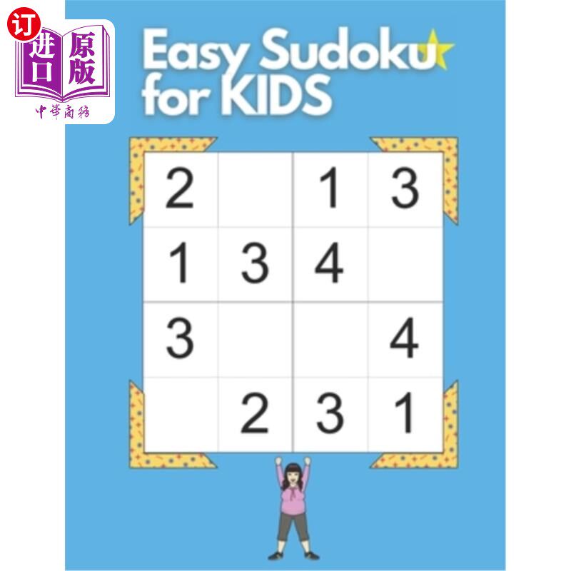 海外直订Easy Sudoku for kids 儿童简单数独