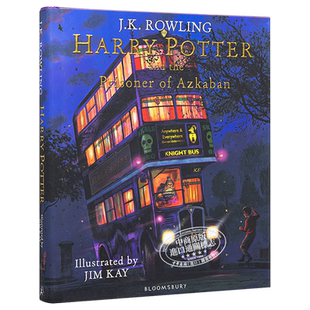 哈利波特精装彩绘插图版3 哈利波特与阿兹卡班的囚徒 英文原版 哈利波特全彩绘本 吉姆凯 JK罗琳Harry Potter Prisoner of Azkaban