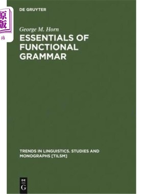 海外直订Essentials of Functional Grammar 功能语法要领