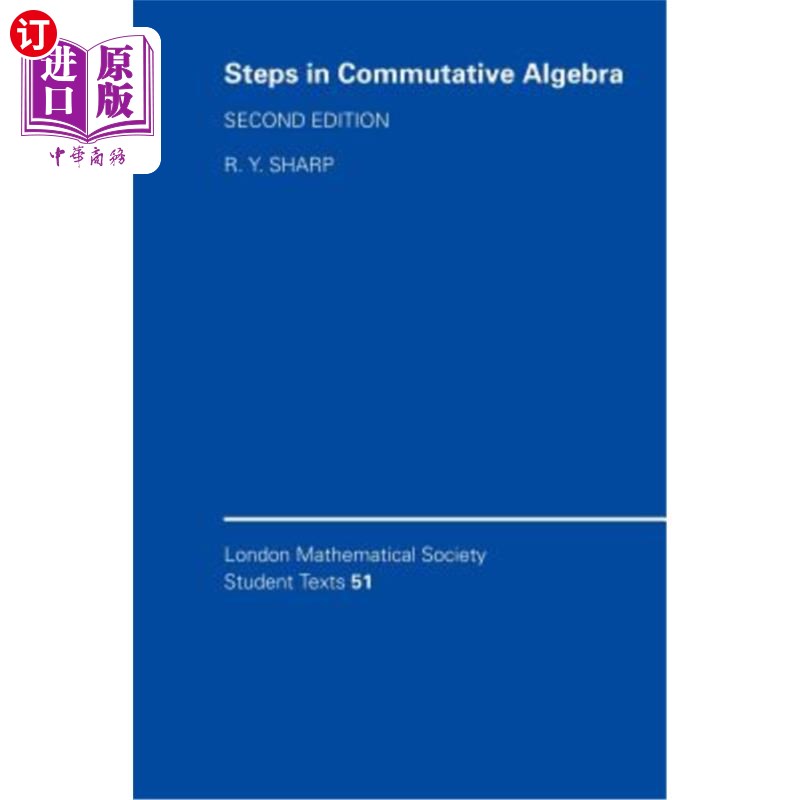 海外直订Steps in Commutative Algebra 交换代数中的步骤