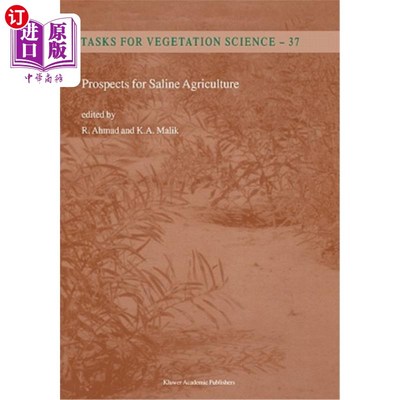海外直订Prospects for Saline Agriculture 盐碱化农业前景展望