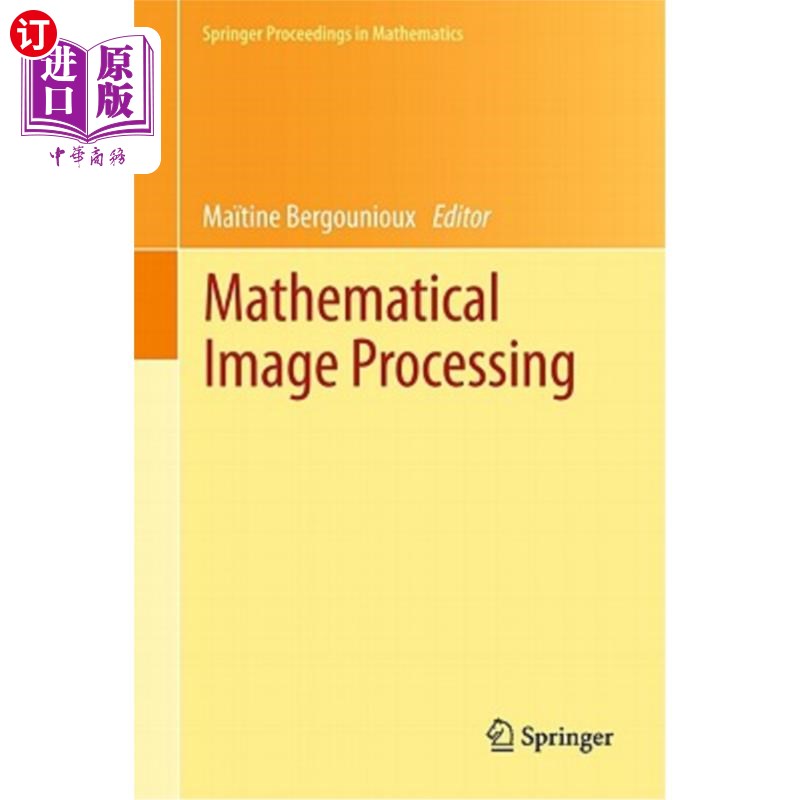 海外直订Mathematical Image Processing: University of Orléans, France, March 29th - April 数学图像处理:法国奥尔海姆