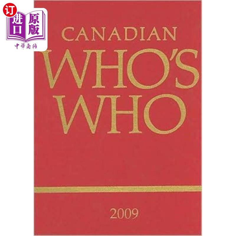 海外直订Canadian Who's Who 2009 2009年加拿大名人录