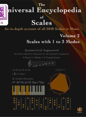 海外直订The Universal Encyclopedia of Scales Volume 2: Scales with 1 to 3 modes 通用天平百科全书第2卷:1到3模式的天