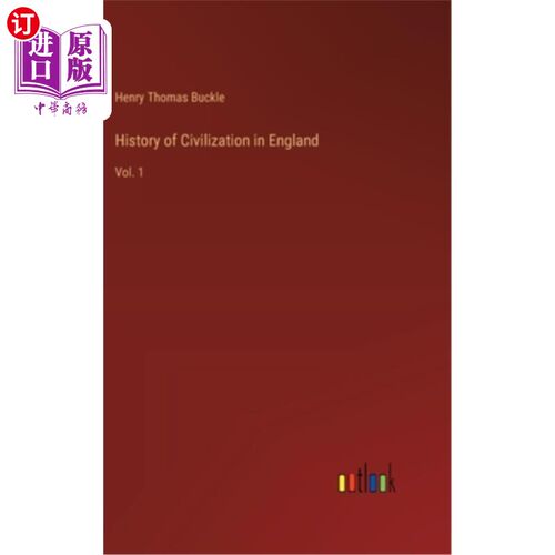 海外直订History of Civilization in England: Vol. 1 英国文明史：第1卷