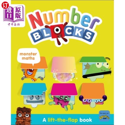 海外直订Numberblocks Monster Maths: A Lift the Flap Book 数字积木怪物数学:掀翻页书