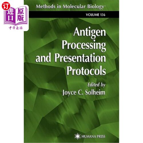海外直订医药图书Antigen Processing and Presentation Protocols 抗原处理和呈递协议