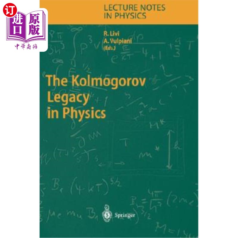 海外直订The Kolmogorov Legacy in Physics 科尔莫戈洛夫物理学遗产
