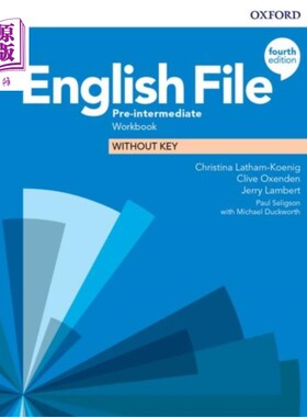 海外直订English File: Pre-Intermediate: Workbook Without... 英文档案:初级中级:无键工作簿